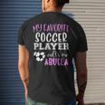 My Favorite Soccer Player Call Me Abuela Mens Back Print T-shirt Gifts for Him