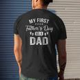 My First Fathers Day As A Dad Fathers Day Mens Back Print T-shirt Gifts for Him