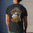 Never Underestimate An Old Man With A Guitar Grandpa Top Gift For Mens Mens Back Print T-shirt Gifts for Him