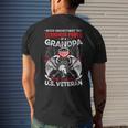 Never Underestimate The Tenacious Power Of A Grandpa Veteran Mens Back Print T-shirt Gifts for Him