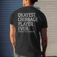 Okayest Cribbage Player Ever - Prepare To Be Skunked Vintage Men's T-shirt Back Print Gifts for Him