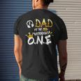 Old School Funny Hip Hop Dad Of The Notorious One Mens Back Print T-shirt Gifts for Him