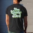One Lucky Dad Retro Vintage St Patricks Day Men's T-shirt Back Print Gifts for Him
