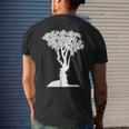 Optical Illusion Tree Man Woman Faces Men's Back Print T-shirt Gifts for Him