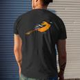 Oriole Bird Birdlover Birdwatcher Ornithologist Biologist Men's Back Print T-shirt Gifts for Him
