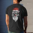Pappy Claus Santa Hat Christmas Light Best Pappy Ever Gift Mens Back Print T-shirt Gifts for Him