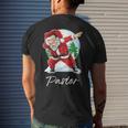 Pastor Name Gift Santa Pastor Mens Back Print T-shirt Gifts for Him