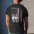 Patriotic Mens Promoted To Daddy Est 2023 First Time Dad V2 Men's T-shirt Back Print Gifts for Him