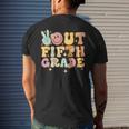 Peace Out Fifth 5Th Grade Class Of 2023 Goodbye 5Th Grade Men's Back Print T-shirt Gifts for Him