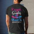 Pink Or Blue Uncle Loves You Keeper Gender Reveal Baby Mens Back Print T-shirt Gifts for Him