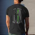 The Pipes Are Calling Saint Patricks Day Bagpipe Men's Back Print T-shirt Gifts for Him