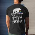 Poppa Bear Lgbt Lgbtq Rainbow Pride Gay Lesbian Mens Back Print T-shirt Gifts for Him