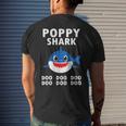 Poppy Shark Doo Doo Doo Fathers Day Poppy Men's T-shirt Back Print Gifts for Him