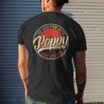 Poppy The Man The Myth The Legend Funny Fathers Day Gift For Mens Mens Back Print T-shirt Gifts for Him