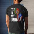 Portuguese Mix Puerto Rican Dna Flag Heritage Men's T-shirt Back Print Gifts for Him