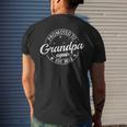 Promoted To Grandpa Again 2023 Soon To Be Family Pregnancy Men's Back Print T-shirt Gifts for Him