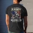 Im A Proud Army Husband Veteran Fathers Day 4Th Of July Men's T-shirt Back Print Gifts for Him