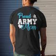 Proud Army Mom Military Mother Family Gift Army MomMens Back Print T-shirt Gifts for Him