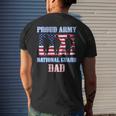 Proud Army National Guard Dad Usa Veteran Military Mens Back Print T-shirt Gifts for Him