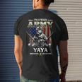 Im A Proud Army Yaya Veteran Fathers Day 4Th Of July Men's T-shirt Back Print Gifts for Him
