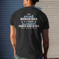 Im A Proud Bonus Dad Of A Freaking Awesome Bonus Daughter Men's Back Print T-shirt Gifts for Him