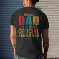 Proud Dad Official Teenager Bday Party 13 Year Old Men's Back Print T-shirt Gifts for Him