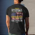 Proud Stepdad Vietnam War Veteran Matching With Stepson Men's T-shirt Back Print Gifts for Him
