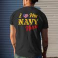 Proud Us Navy Niece American Military Family Aunt Uncle Mens Back Print T-shirt Gifts for Him