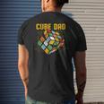 Puzzle Cube Dad Speed Cubing 80S Youth Vintage Math Men's T-shirt Back Print Gifts for Him
