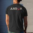 Red Andor The White The Bad Batch Men's Back Print T-shirt Gifts for Him