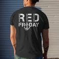 Red Friday Military Shirts Support Navy Soldiers T-Shirt Men's Back Print T-shirt Gifts for Him
