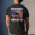 Red Friday Remember Everyone Deployed Army Us Flag Men's Back Print T-shirt Gifts for Him