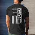 Red Friday Remember Everyone Deployed Us Flag Army Military Mens Back Print T-shirt Gifts for Him