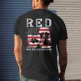 Red Friday Remember Everyone Deployed Usa Flag Army Military Mens Back Print T-shirt Gifts for Him