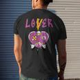 Retro 1 Brotherhood Loser Lover Heart Dripping Shoes Men's Back Print T-shirt Gifts for Him