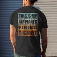 Retro Aircraft Mechanic Airplanes Technician Engineer Planes Mens Back Print T-shirt Gifts for Him