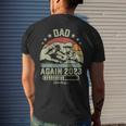 Retro Dad Again Est 2023 Loading Future New Vintage Men's T-shirt Back Print Gifts for Him