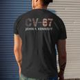 Retro Navy Aircraft Carrier Uss John F Kennedy Cv-67 Men's T-shirt Back Print Gifts for Him