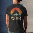 Retro Vintage Best Orca Dad Ever Father’S Day Long Sleeve Men's Back Print T-shirt Gifts for Him