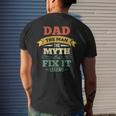 Retro Vintage Handyman Dad Mr Fix It Fathers Day Men's Back Print T-shirt Gifts for Him