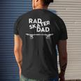 Retro Vintage Rad Skater Dad Skateboard Men's T-shirt Back Print Gifts for Him