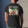 Retro Vintage Squirrel Best Friend For Life Fist Bump V2 Men's T-shirt Back Print Gifts for Him