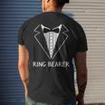 Ring Bearer Wedding Tux Bachelor Ceremony Groom Men's T-shirt Back Print Gifts for Him