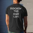 Rockin The Dad Life Best Daddy Papa Men's Back Print T-shirt Gifts for Him