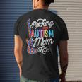 Rocking The Autism Mom Life Autism Awareness Men's Back Print T-shirt Gifts for Him