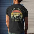 This Is How I Roll Golf Cart Golfers Men's T-shirt Back Print Gifts for Him