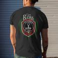 Ross Clan Crest | Scottish Clan Ross Family Crest Badge Mens Back Print T-shirt Gifts for Him