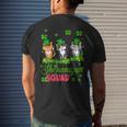 Shenanigan Squad St Patricks Day Leprechaun Cat Lover Men's T-shirt Back Print Gifts for Him