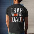 Shotgun Skeet Trap Clay Pigeon Shooting Dad Father Vintage Men's T-shirt Back Print Gifts for Him