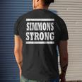 Simmons Strong Squad Family Reunion Last Name Team Custom Mens Back Print T-shirt Gifts for Him